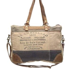 New! Myra Bags Le Chatelard Canvas Messenger Bag S-0966 Unisex Crossbody NWOT!